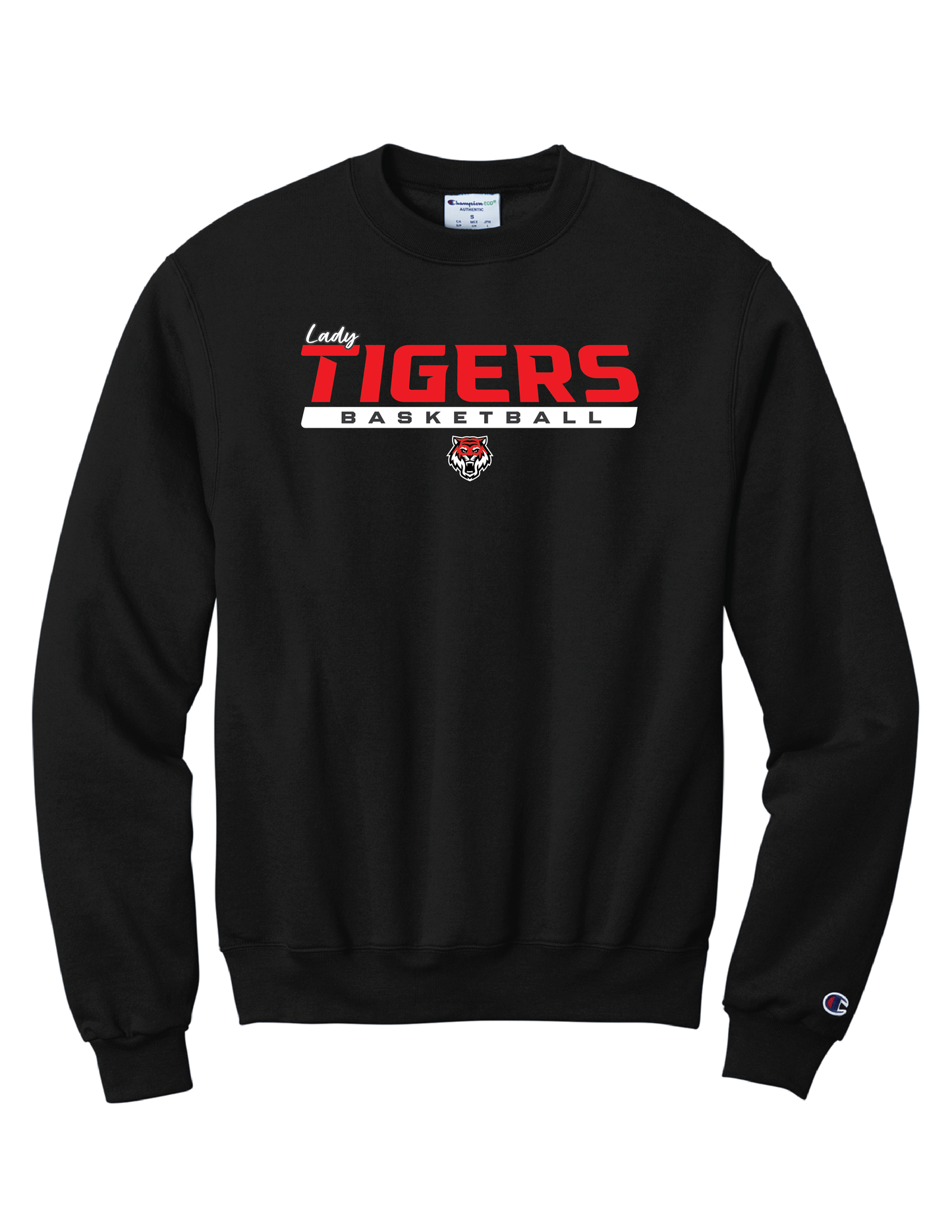 JWHS Lady Tiger Basketball Champion Crewneck Sweatshirt