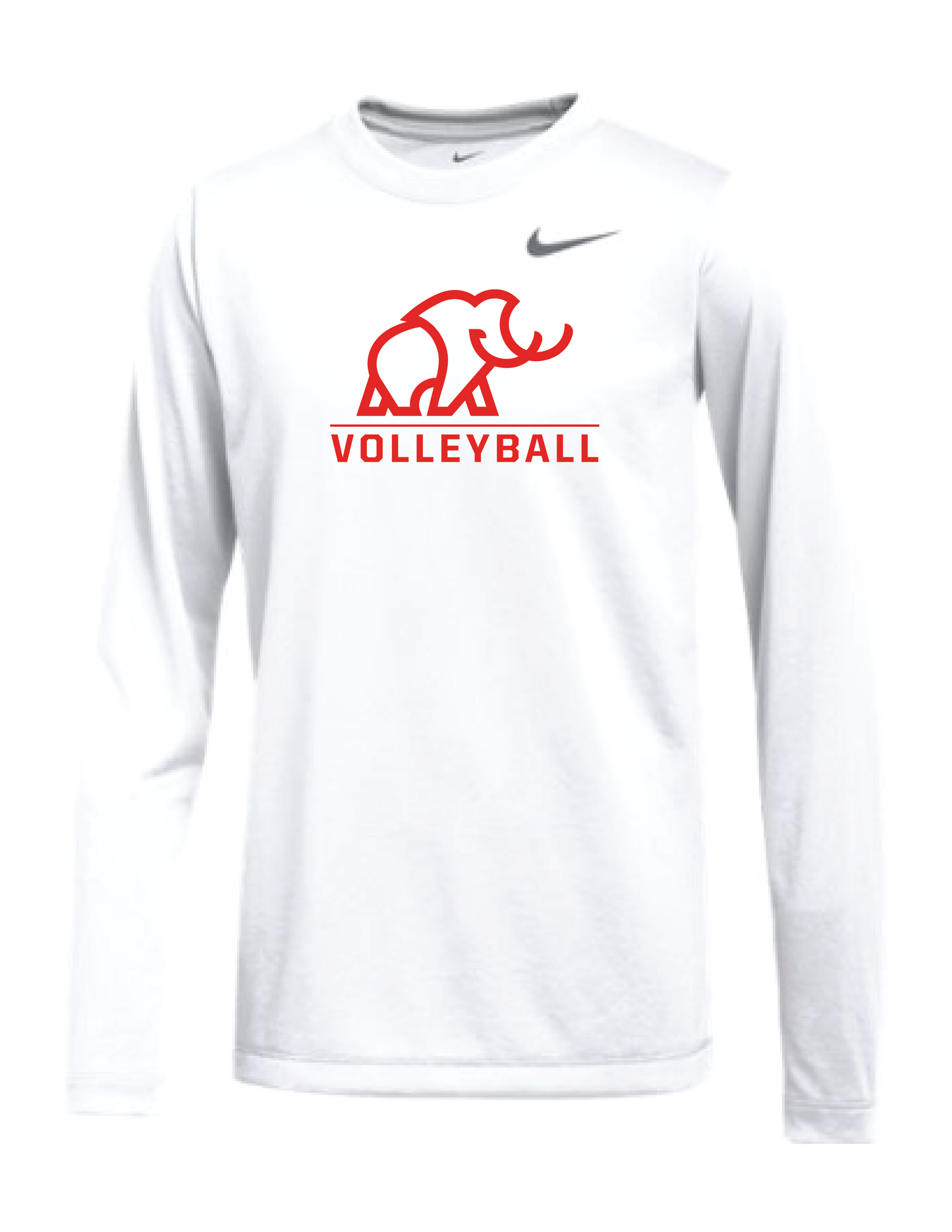 Mammoth Volleyball Long Sleeve Tee, White