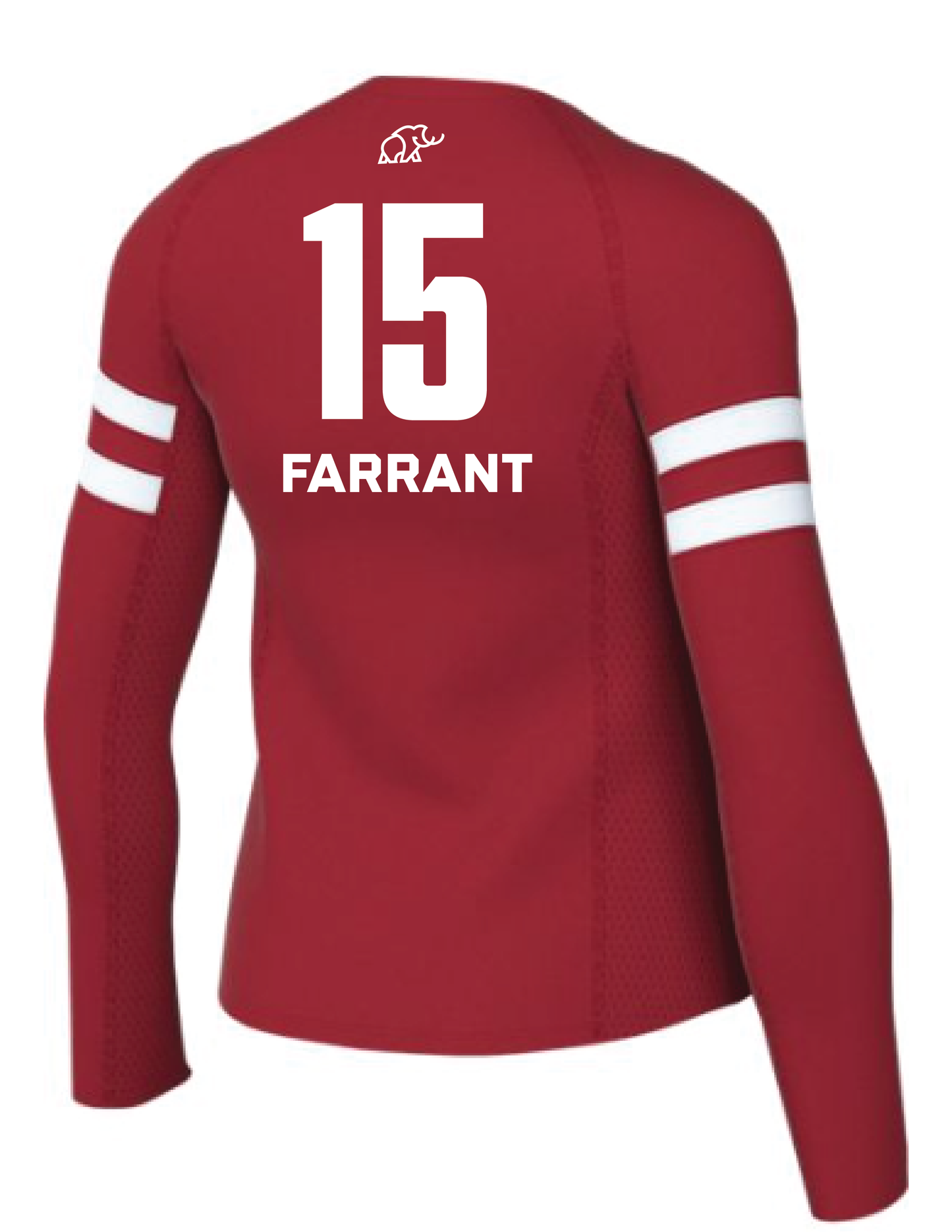 Mammoth Long Sleeve Volleyball Jersey, Scarlet